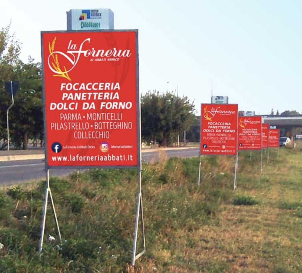 cartelli temporanei Parma