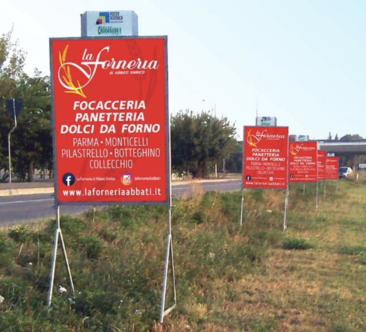 cartelli temporanei Parma